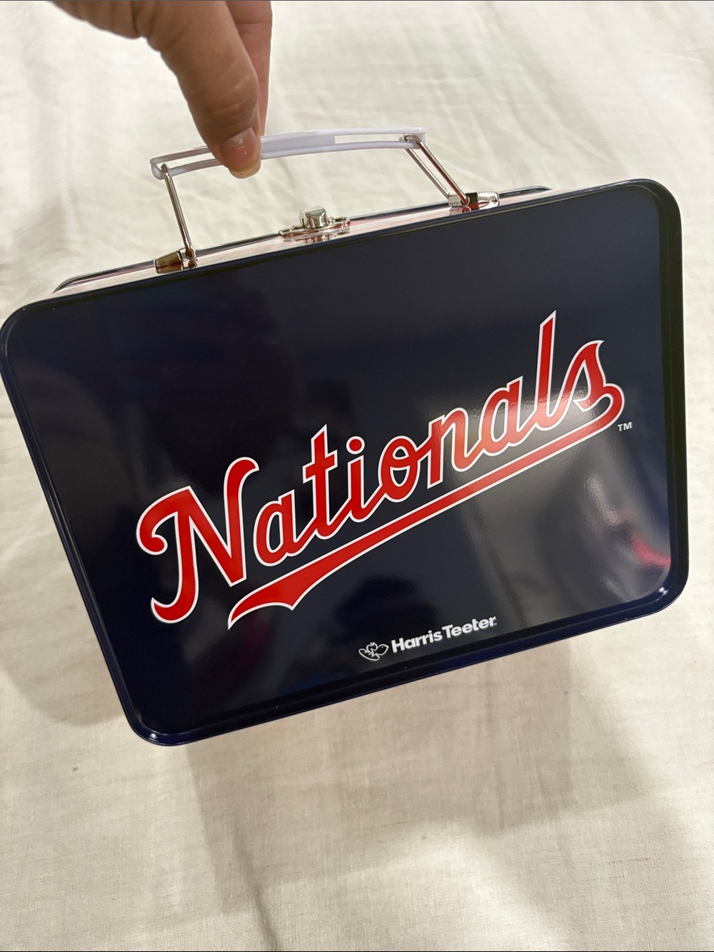 Nationals Navy Metal lunch box